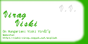 virag viski business card